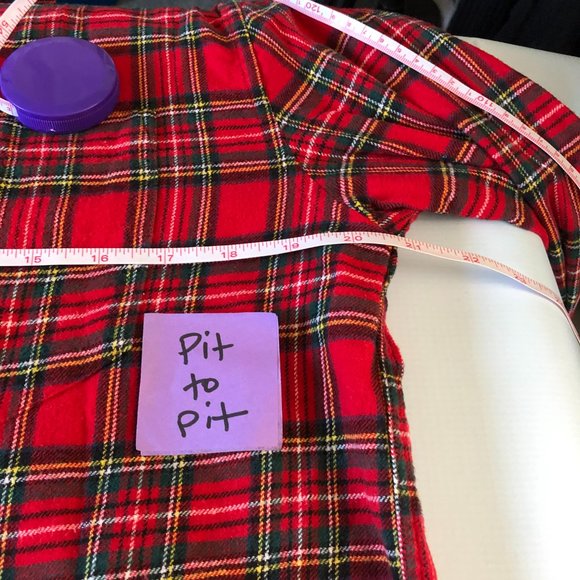 Urban Outfitters Red Cotton Plaid Flannel Button Down Shirt Autumn Fall Fashion - Picture 7 of 9